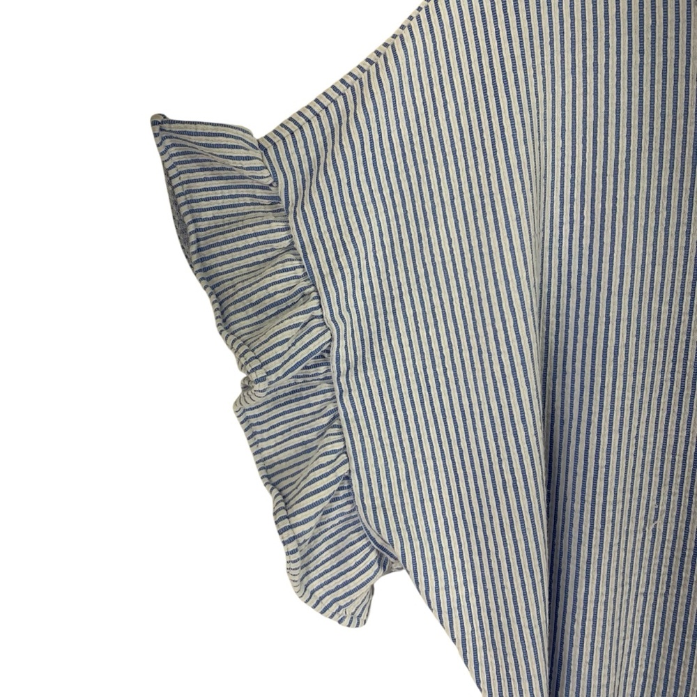 Michael Kors Sky Blue Ruffle Sleeve Mini Dress - Picture 8 of 15